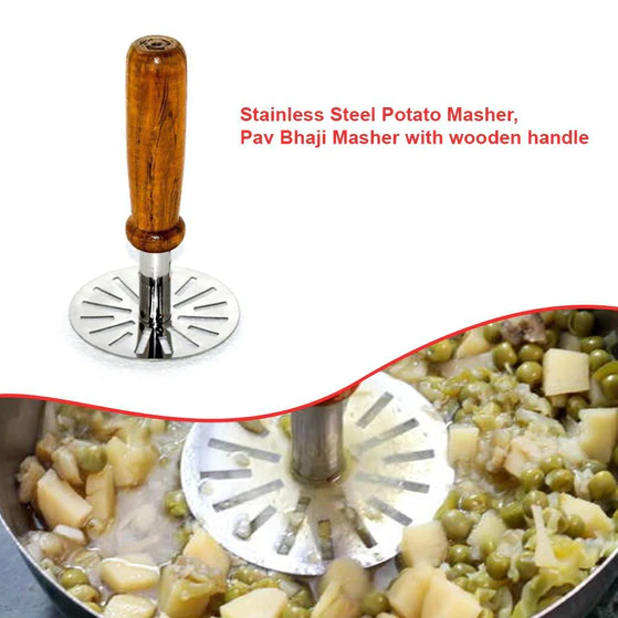 0064a_paubhaji_masher SDFINDIA Paubhaji Masher used in all kinds of household and kitchen places for mashing and making paubhajis.
