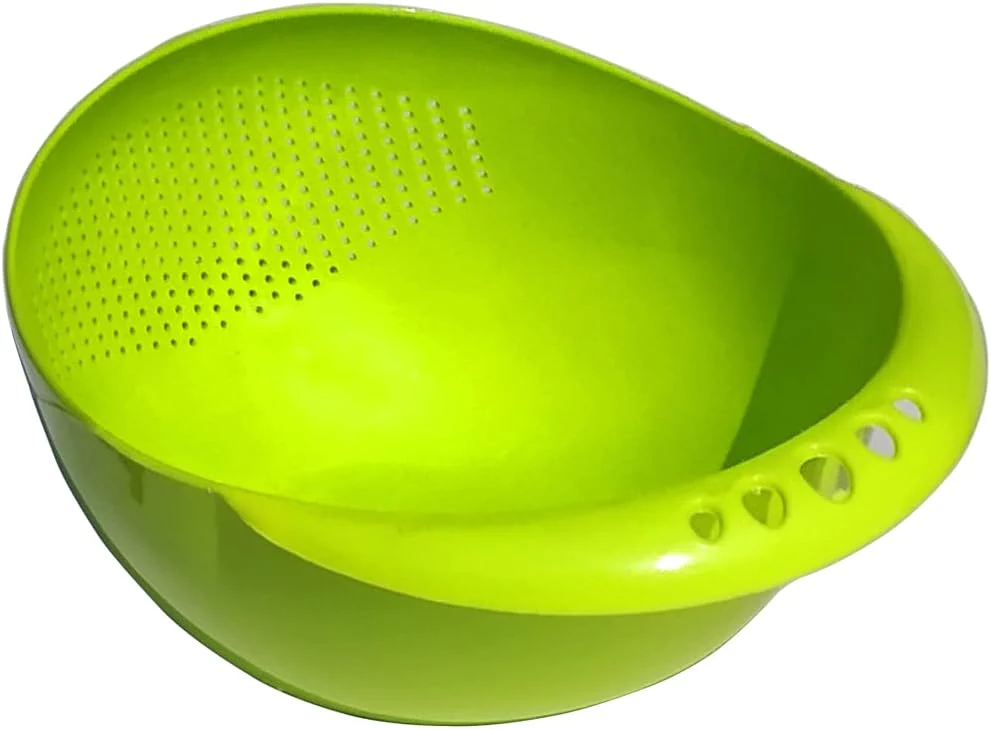 0081 VIRGIN RICE BOWL DURABLE PLASTIC STRAINER ,WATER STRAINER | VEGETABLE & FRUITS WASHING BOWL