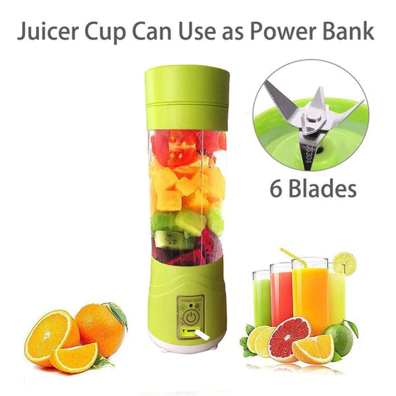 0133_usb_juicer_6blade Portable USB Electric Juicer - 6 Blades (Protein Shaker)