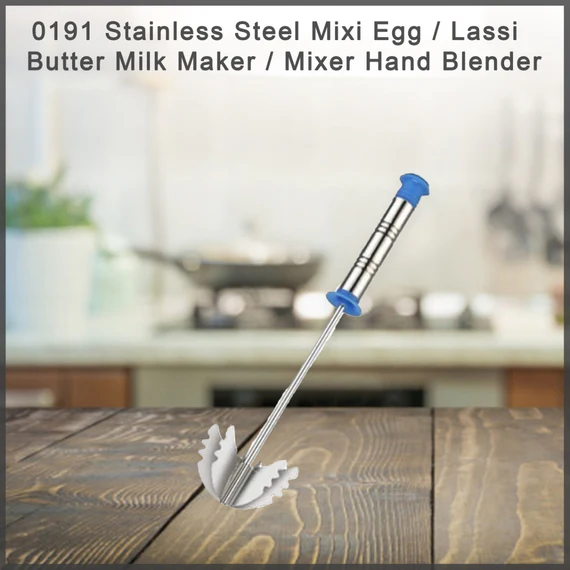 0191_mixi Stainless Steel Mixi Egg / Lassi / Butter Milk Maker / Mixer Hand Blender