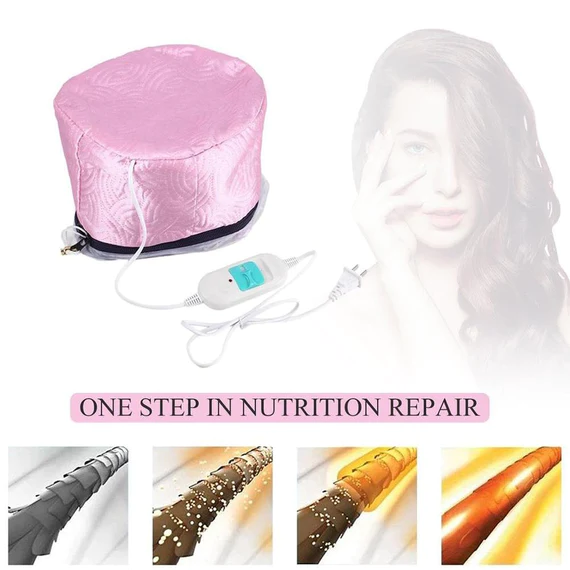 0352_hair_steamer_cap Thermal Head Spa Cap Treatment with Beauty Steamer Nourishing Heating Cap