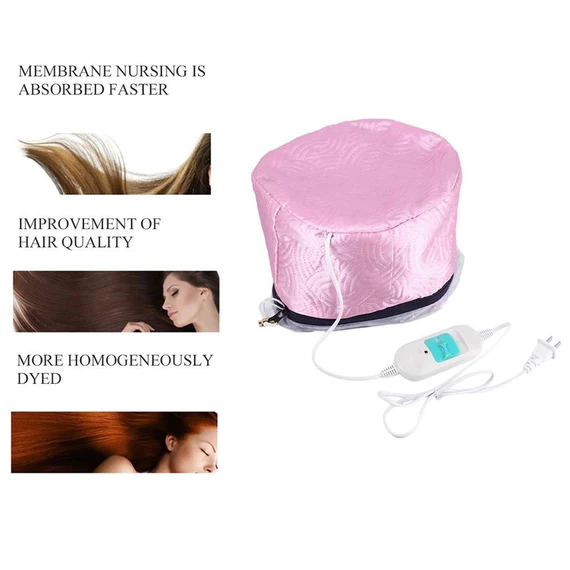0352_hair_steamer_cap Thermal Head Spa Cap Treatment with Beauty Steamer Nourishing Heating Cap