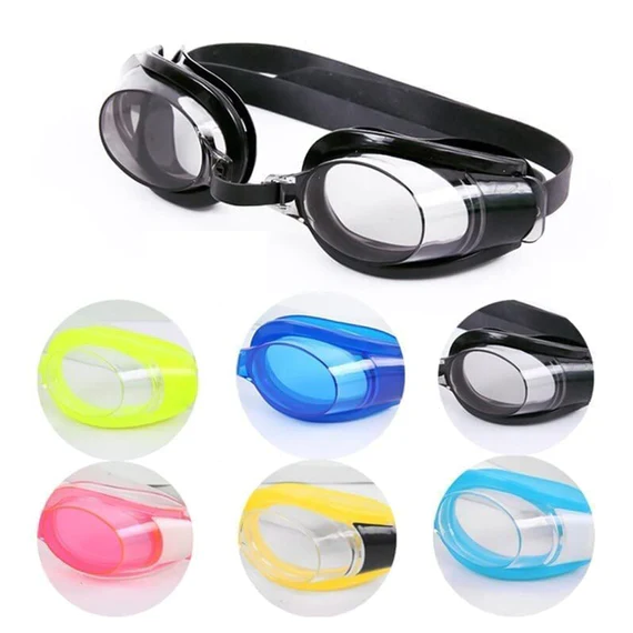 0399_swim_goggles Swimming Goggles  With Ear And Nose Plug Adjustable Clear Vision Anti-Fog Waterproof