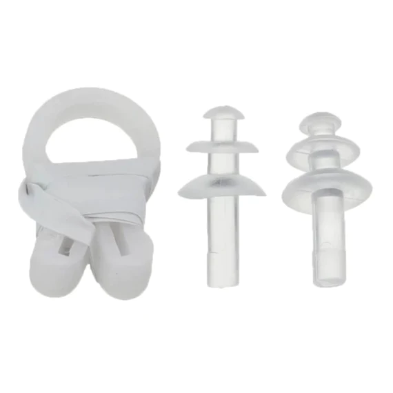 0399_swim_goggles Swimming Goggles  With Ear And Nose Plug Adjustable Clear Vision Anti-Fog Waterproof