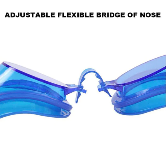 0399_swim_goggles Swimming Goggles  With Ear And Nose Plug Adjustable Clear Vision Anti-Fog Waterproof
