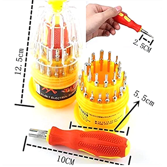 0461_screwdriver_31_in_1 Magnetic 31 in 1 Repairing ScrewDriver Tool Set Kit