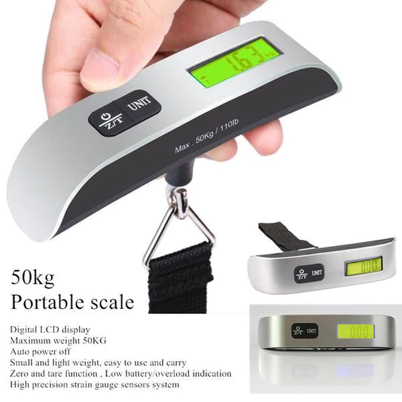 0546_ele_scale_50kg Portable LCD Digital Hanging Luggage Scale