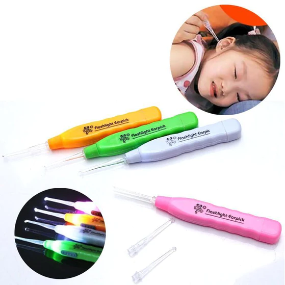 0611_flishlight_earpick  LED Flashlight Earpick with Tweezer