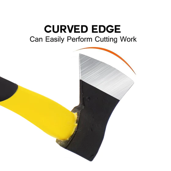 0641_pick_axe_600gm  Hatchet Axe Fiberglass Body Rubberized Handle