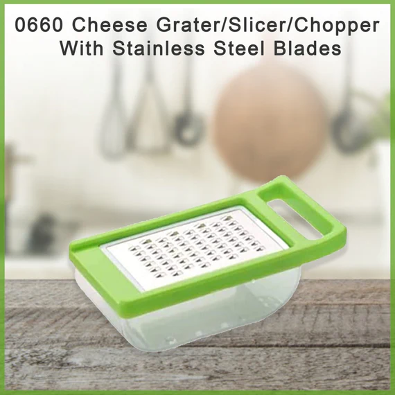 0660_cheese_grater  Cheese Grater/Slicer/Chopper With Stainless Steel Blades