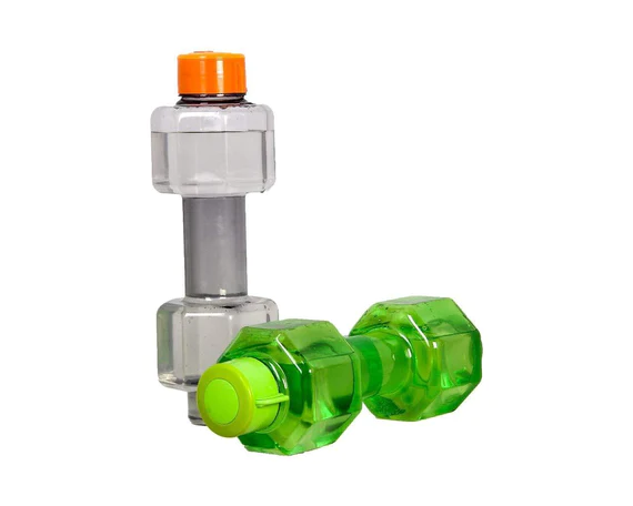 0754A Unbreakable Plastic dumbbell Shape Water Bottle