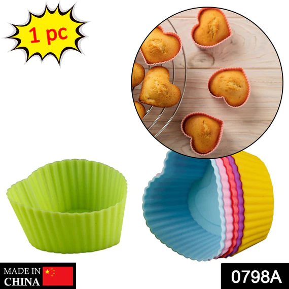 0798A Silicone Loving Heart Shaped Baking Mold Fondant Cake Tool Chocolate Candy Cookies Pastry Soap Moulds