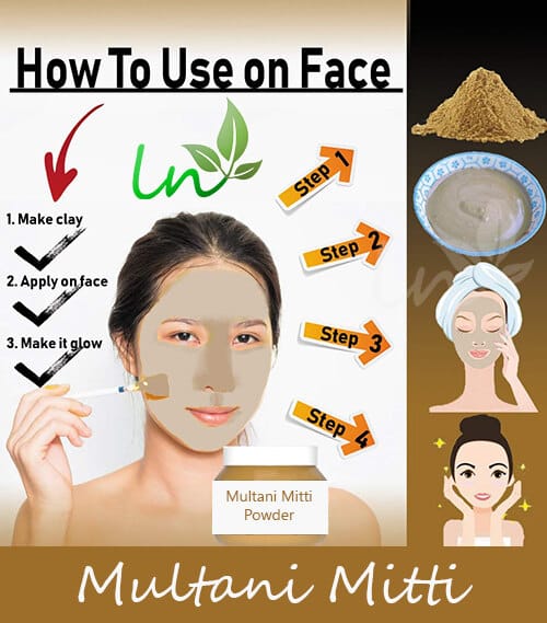 100% Natural Multani Mitti Powder For Face, Skin & Hair | Fuller's Earth, Bentonite Clay (200GM)