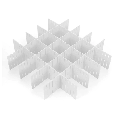 1164A Adjustable Drawer Dividers Organiser Separator 8 Pcs