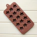 1189 Food Grade Non-Stick Reusable Silicone Star Shape 15 Cavity Chocolate Molds / Baking Trays