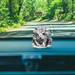 1195 Crystal Glass Ganesha Idol for Home, Office and Car Dashboard