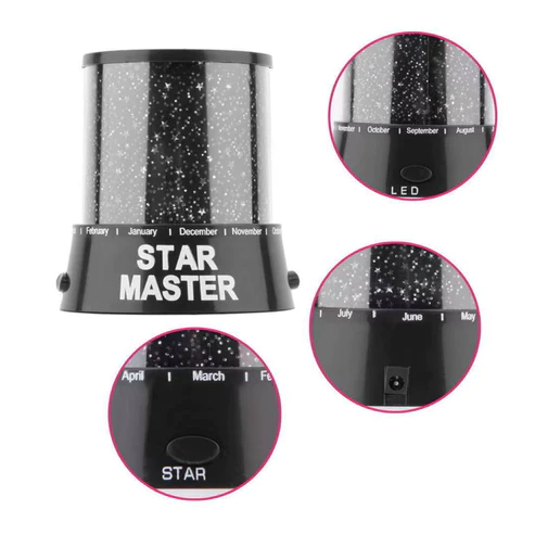 1233 Star Night Light Projector Lighting USB Lamp Led Projection LED Night