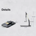 1286 Phone Holder for Table, Foldable Universal Mobile Stand for Desk