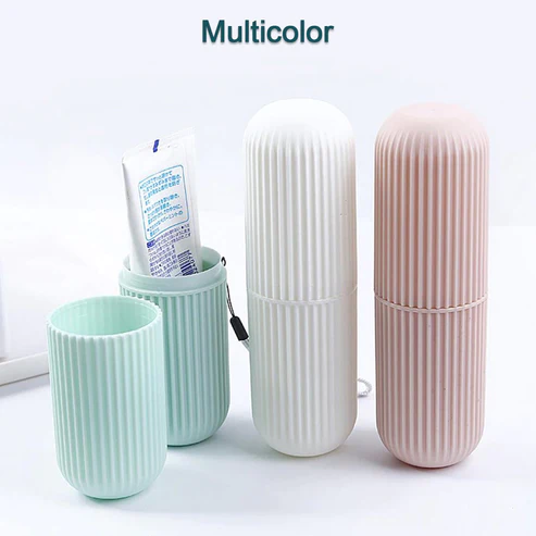1361 Multipurpose Capsule Shape Portable Travel Storage Bottle Set of 3 Piece
