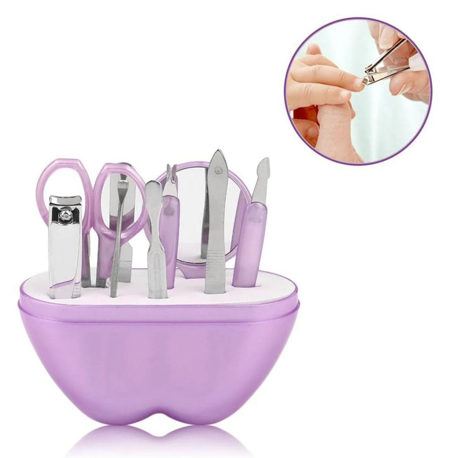 1491 8 IN 1 APPLE SHAPE MANICURE SET