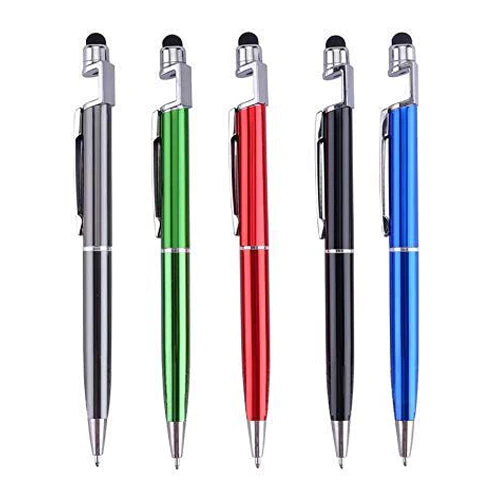 1594 3 IN 1 BALLPOINT FUNCTION STYLUS PEN WITH MOBILE STAND