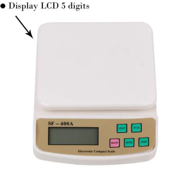 1610 DIGITAL MULTI-PURPOSE KITCHEN WEIGHING SCALE (SF400A)