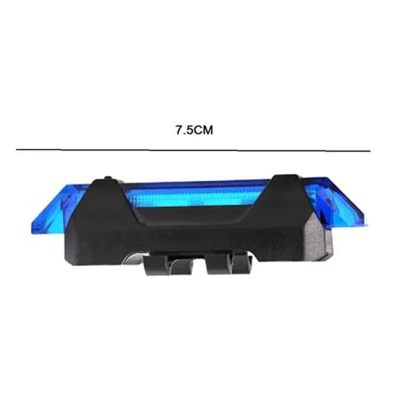 1617 RECHARGEABLE BICYCLE FRONT WATERPROOF LED LIGHT (BLUE)