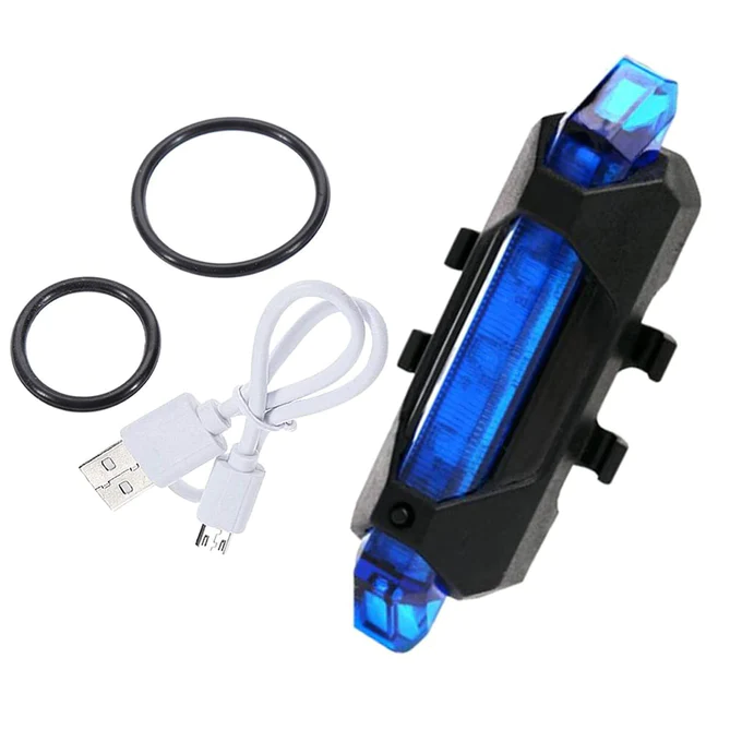1617 RECHARGEABLE BICYCLE FRONT WATERPROOF LED LIGHT (BLUE)