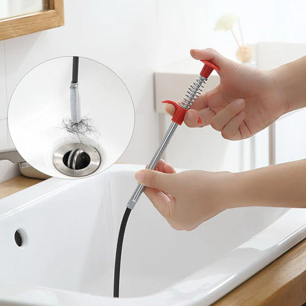 1628 MULTIFUNCTIONAL CLEANING CLAW PILPE CLEANER DRAINAGE BLOCK REMOVER DRAIN SPRING PIPE DREDGING TOOL, DRAIN CLEANING TOOL FOR HAIR DRAIN DRAIN CLEANER STICKS DRAIN PIPE CLEARER (290 CM)