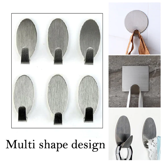 1662 HEAVY DUTY SELF ADHESIVE HOOK STICKY (PACK OF 6)