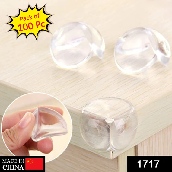 1717 Corner Guards Clear Corner Protectors High Resistant Adhesive (Pack of 100)