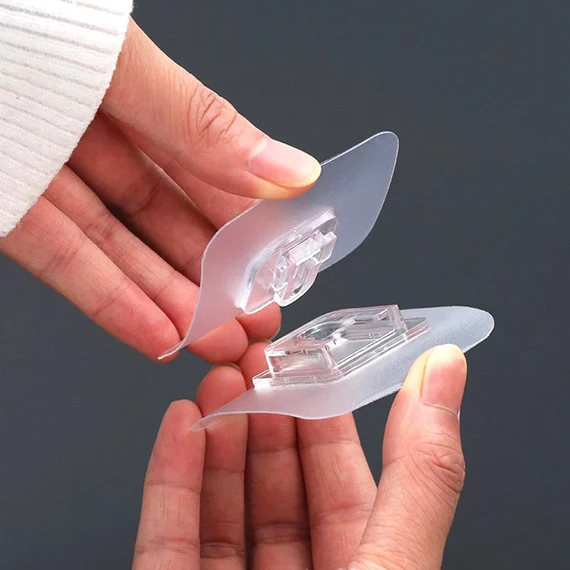 1742 Magic Adhesive Plastic Wall Hooks Heavy Duty Hooks (Pack of 1)