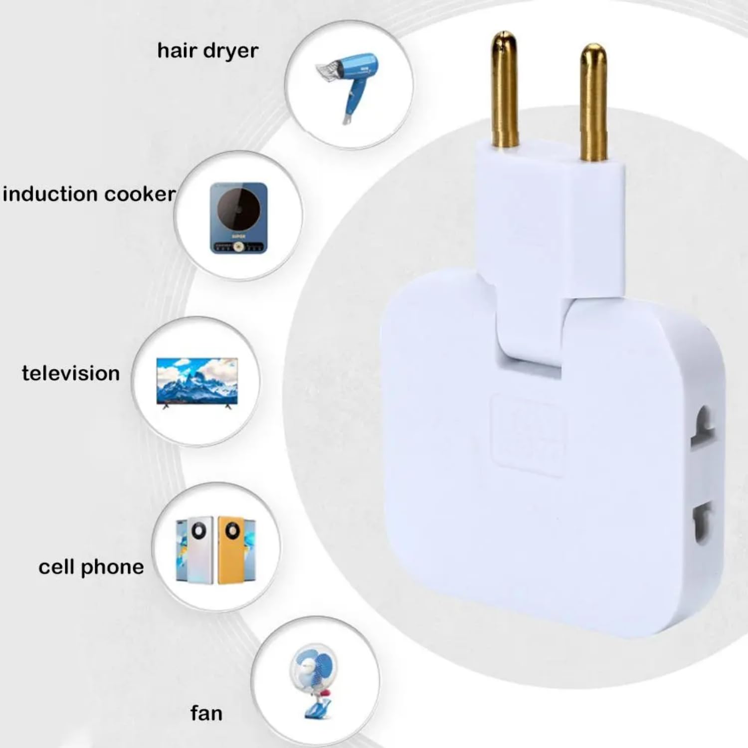 180° Swivel Travel Plug Adapter 