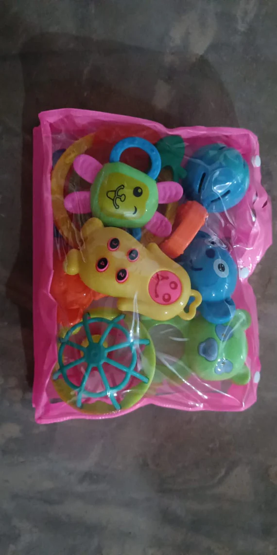 1937_AT37_Rattles_Baby_Toy_8pc AT37 Rattles Baby Toy and game for kids for playing and enjoying purposes.