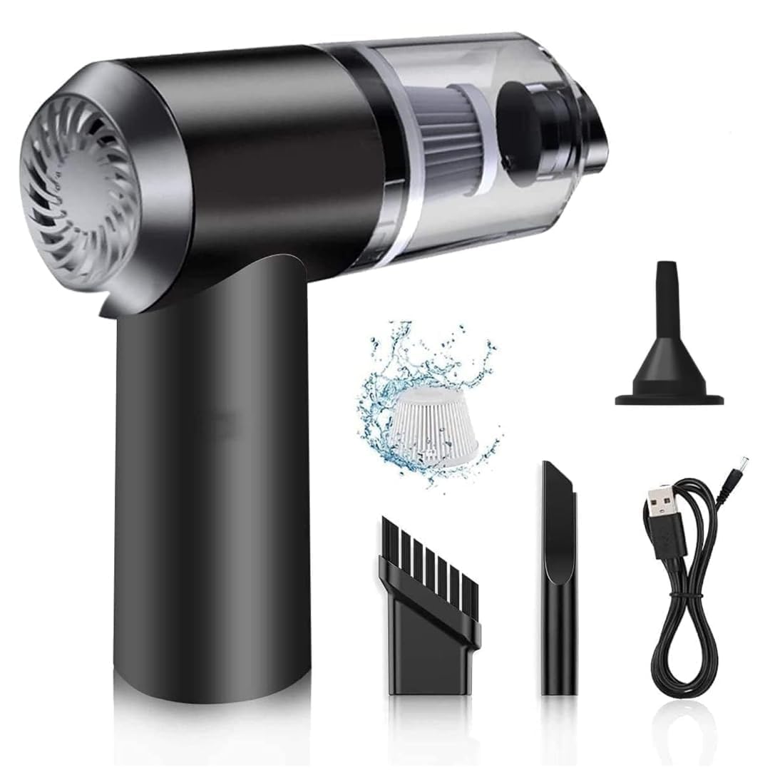 2 in 1 Portable Mini Car Vacuum Cleaner with Blower Rechargeable Wireless Handheld Vaccine Cleaner Vaccum for Home and Car