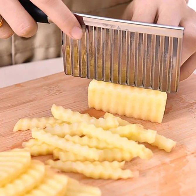 2007a-stainless-steel-vegetable-salad-chopping-knife-crinkle-cutters Stainless Steel Vegetable Salad Chopping Knife Crinkle Cutters,