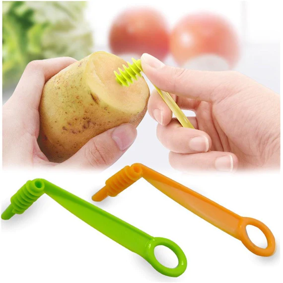 2013_spiral_cutter Kitchen Plastic Vegetables Spiral Cutter / Spiral Knife / Spiral Screw Slicer
