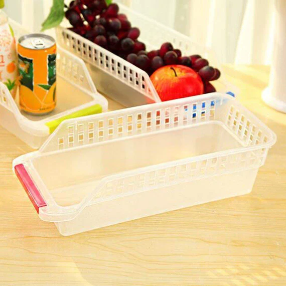 2055_stationary_drawer Kitchen Plastic Space Saver Organizer Basket Rack- 4 pcs