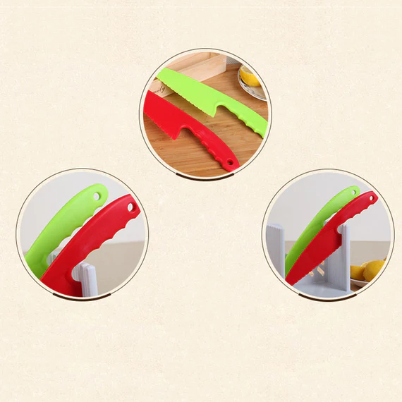 2097 Plastic Kitchen Knife for Cutting Fruit Vegetable Lettuce Salads or Bread
