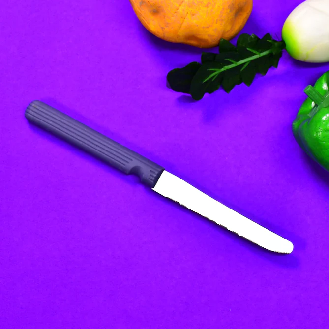 2109 Stainless Steel, Vegetable, Pizza and Bread Knife, Serrated Edge.