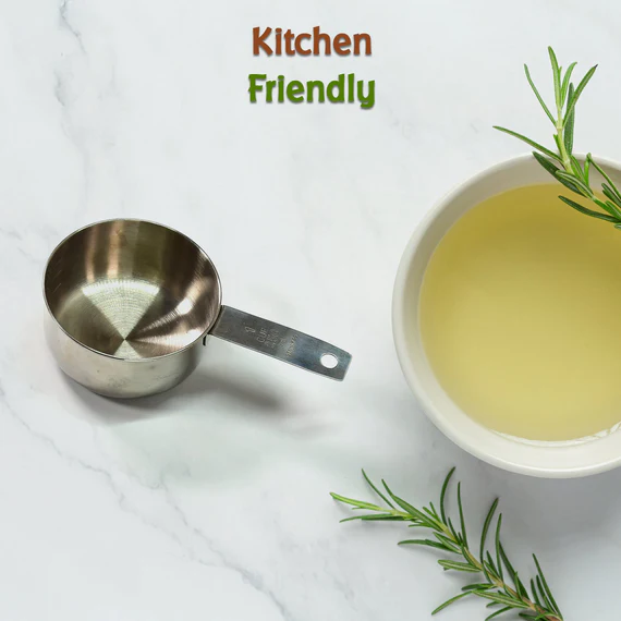 2111 Oil Measuring Cup Stainless Steel. Measuring Cup with Handles. 1Pc 250Ml