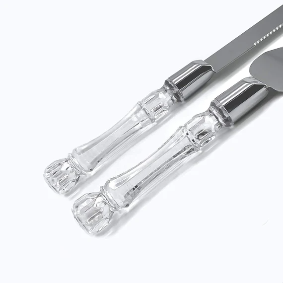 2131_cake_serving_set_2pc Stainless Steel Cake Knife Server Set with Handle Slicer