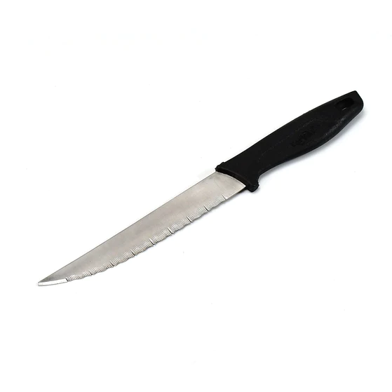 2373_black_handle_knife_no2 Stainless Steel knife and Kitchen Knife with Black Grip Handle.