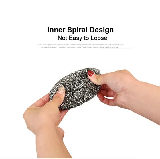 2383_sunday_ss_scrubber_1pc Round Shape Stainless Steel Ball Scrubber