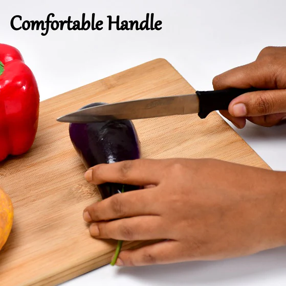 2392 Stainless Steel knife and Kitchen Knife with Black Grip Handle (23.5 Cm)