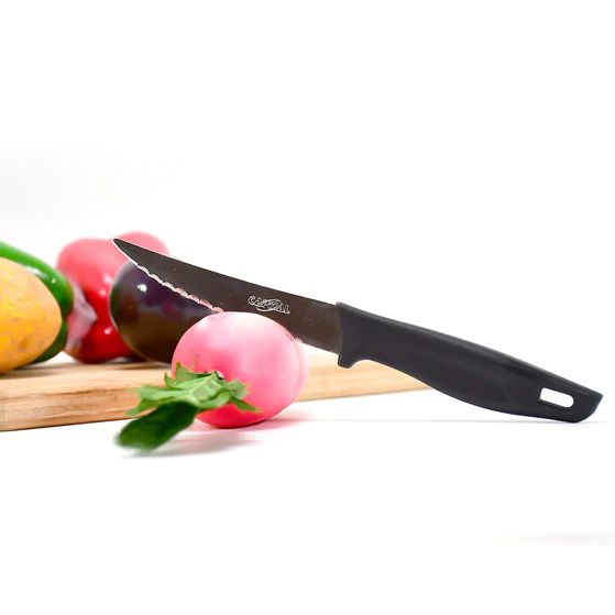 2397 Stainless Steel knife and Kitchen Knife with Black Grip Handle (21 cm)