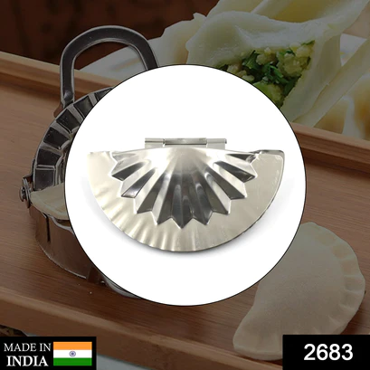 2683_ss_momos_maker Dumpling Maker Momos Maker Dough Press Mould Wrapper Dough Cutter Gujiya Maker