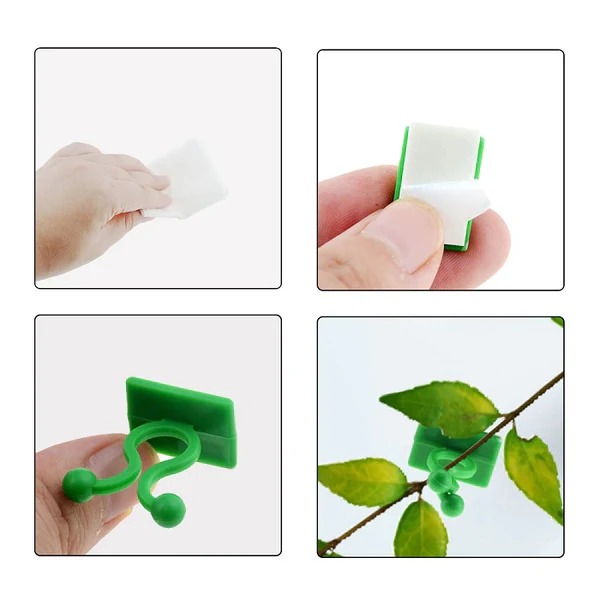 30 Pcs Vine Plant Climbing Clips – Large Invisible Wall Hooks for Plant Support & Binding