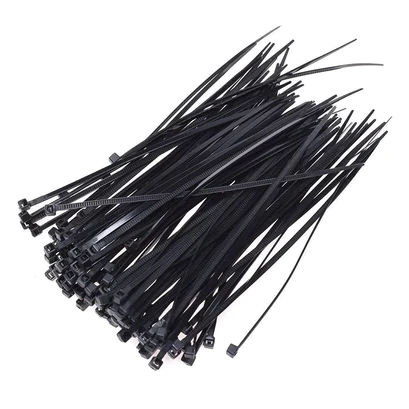 3138 4Inch Nylon Self Locking Cable Ties, Heavy Duty Strong Zip Wire Tie. Pack of 100pc - Black