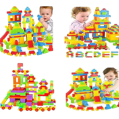 3915 200 Pc Train Blocks Toy used in all kinds of household and official places specially for kids and children for their playing and enjoying purposes.